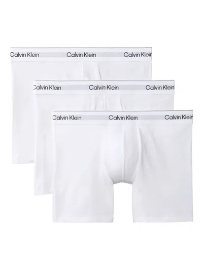 Calvin Klein Underwear Logo-waistband Boxers (pack Of Three) In White
