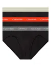 Calvin Klein Underwear Logo-waistband Briefs (pack Of Three) In Black