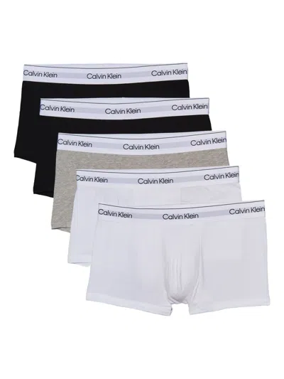 Calvin Klein Underwear Logo-waistband (pack Of Five) In Multi