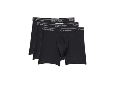 Calvin Klein Underwear Micro Stretch Boxer Brief 3-pack In Blue
