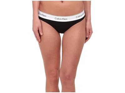 Calvin Klein Underwear Modern Cotton Thong In Black