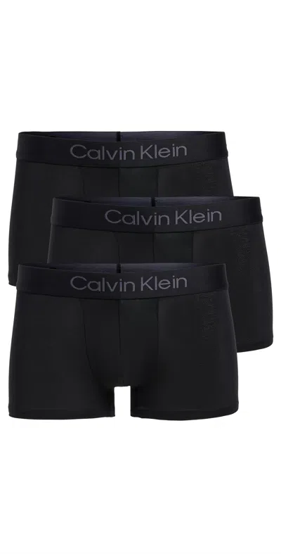 Calvin Klein Underwear Modern Modal 3-pack Trunks Black