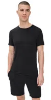 Calvin Klein Underwear Modern Modal Sleep Crew Neck Tee Black In Black