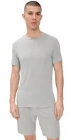 Calvin Klein Underwear Modern Modal Sleep Crewneck T-shirt Grey Heather In Grey Heather