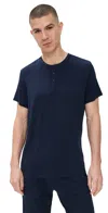 Calvin Klein Underwear Modern Modal Sleep Henley Shoreline In Shoreline