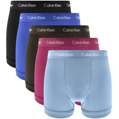 Calvin Klein Underwear Multi Colour 5 Pack Trunks In Blue