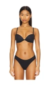 Calvin Klein Underwear Perfectly Fit Push Up Plunge Bra In Black