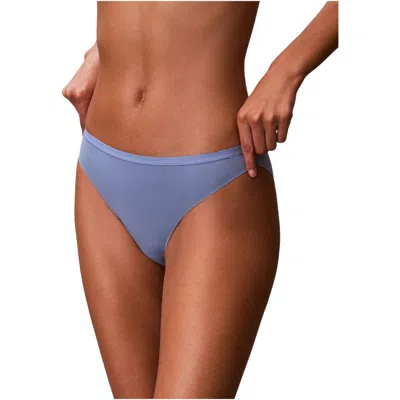 Calvin Klein Underwear Purple Polyamide Pantie In Blue