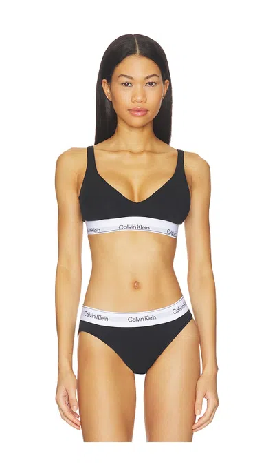 Calvin Klein Underwear Push Up Triangle Bralette In Black