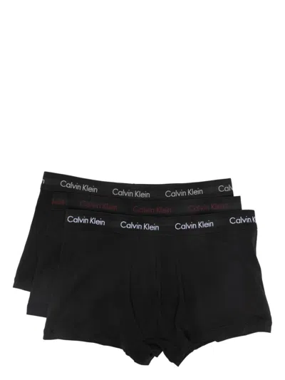 Calvin Klein Underwear Set Di 3 Boxer Con Banda Logo In Black