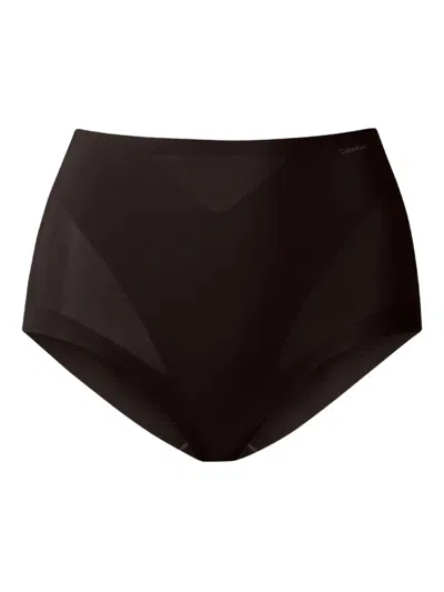 Calvin Klein Underwear Sheer-panel Briefs In Black
