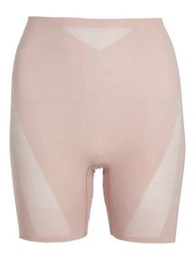Calvin Klein Underwear Sheer-panel Shaping Shorts In Neutral