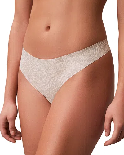 Calvin Klein Underwear Thong - Invisibles #d3428 In Neutral
