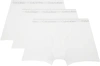 CALVIN KLEIN UNDERWEAR THREE-PACK WHITE CLASSICS BOXERS