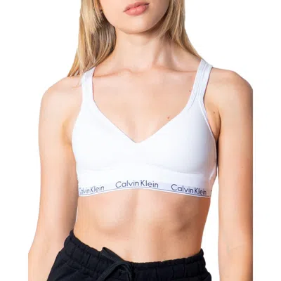 Calvin Klein Underwear White Polyester Bra In Multi