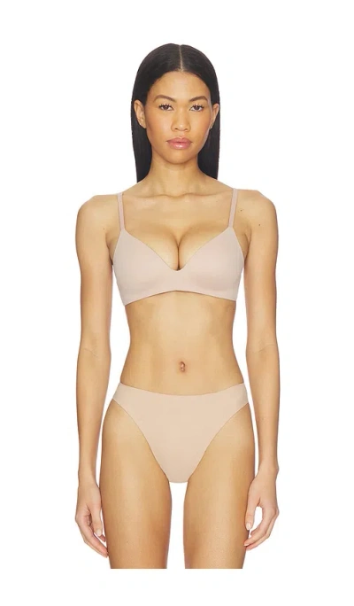 Calvin Klein Underwear Wire Free T Shirt Bra In Brown