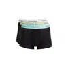 Calvin Klein Underwear Yellow Cotton Boxer In Black