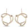 Calvin Klein Unified Champagne Gold Pvd-plated Stainless Steel Earrings In Multi