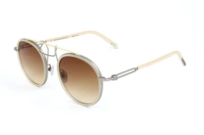 Calvin Klein Unisex 50 Mm Yellow Sunglasses In Brown