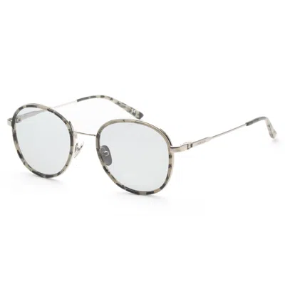 Calvin Klein Unisex 52mm Smoke Tortoise Sunglasses In Silver