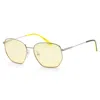 Calvin Klein Unisex 53mm Silver Sunglasses In Silver