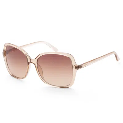 Calvin Klein Unisex 57mm Crystal Sunglasses In Transparent