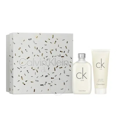 Calvin Klein Unisex Ck One Gift Set Fragrances 3616304678141 In White