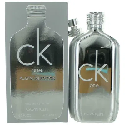 Calvin Klein Unisex Ck One Platinum Edt Spray 6.7 oz Fragrances 3614225821493 In White