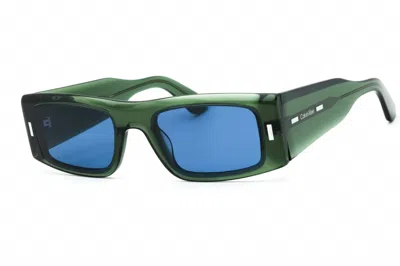 Calvin Klein Unisex Ck23537s Sunglasses In Green/blue