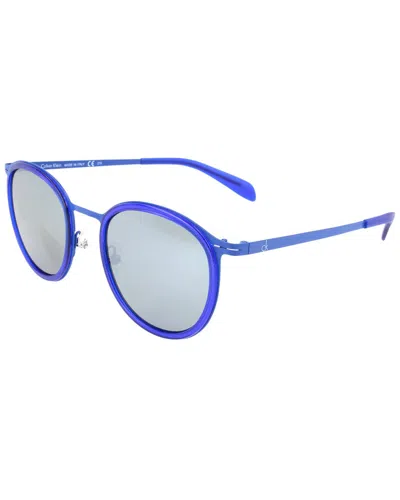 Calvin Klein Unisex Ck5415s 49mm Sunglasses In Blue