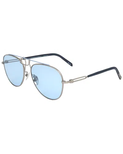 Calvin Klein Unisex Cknyc1812s 55mm Sunglasses In Metallic