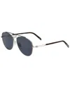 Calvin Klein Unisex Cknyc1812s 58mm Sunglasses In Silver