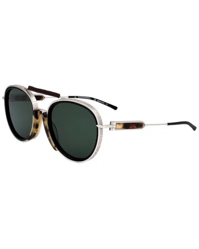 Calvin Klein Unisex Cknyc1814s 52mm Sunglasses In Silver