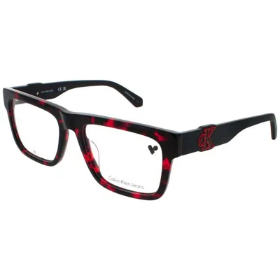 Calvin Klein Unisex Orange Square Eyeglass Frames Ckj-ckj23647-239-54 In Brown