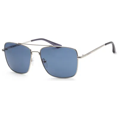 Calvin Klein Unisex 57mm Silver Sunglasses