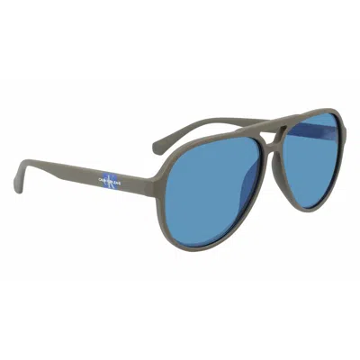 Calvin Klein Unisex Sunglasses   61 Mm ( 61 Mm) Gbby2 In Blue