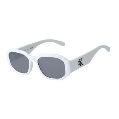 Calvin Klein Unisex Sunglasses  Ckj22633s-100  55 Mm Gbby2 In Gray