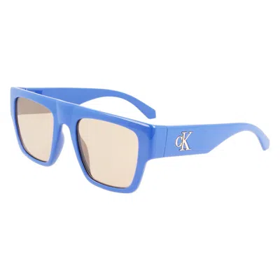 Calvin Klein Unisex Sunglasses  Ckj22636s-400  53 Mm Gbby2 In Blue