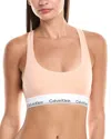 Calvin Klein Unlined Bralette In Brown
