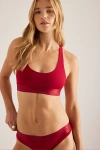 Calvin Klein Unlined Bralette In Red