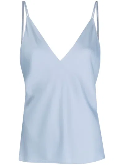 Calvin Klein V-neck Cami Top In Celeste