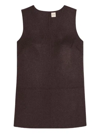 CALVIN KLEIN V-NECK PANELLED DRESS