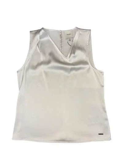 Calvin Klein V-neck Top In Neutral