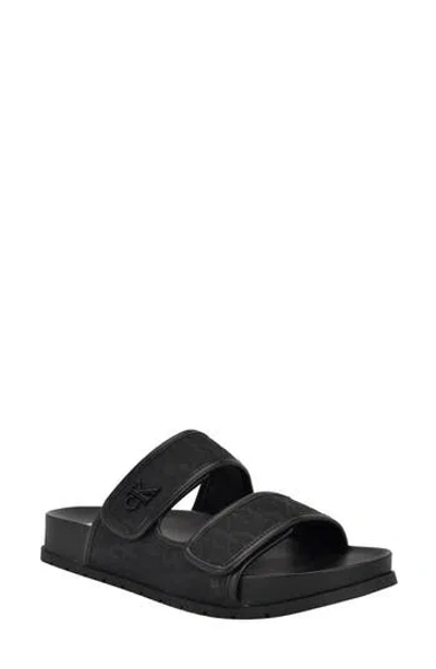 Calvin Klein Valery Slide Sandal In Black