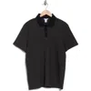 Calvin Klein Variegated Jacquard Polo In Black