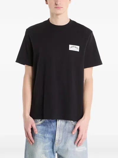Calvin Klein Varsity Badge Short-sleeve T-shirt In Black