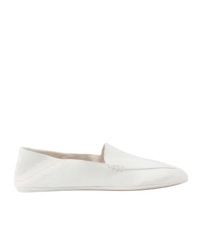 Calvin Klein Vela Leather Loafers In White