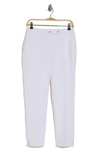 Calvin Klein Vented Hem Tapered Pants In White