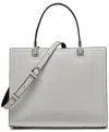CALVIN KLEIN VERNE MIXED MATERIAL CONVERTIBLE SATCHEL