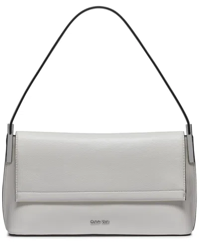 Calvin Klein Verne Small Shoulder Bag In Cherub White